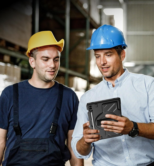 Husă Dexnor 360° cu curea și suport pentru stylus pentru Samsung Galaxy Tab S9 FE+