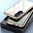 Husa pentru Samsung Galaxy A36, Magnetic Dual Glass, de aur