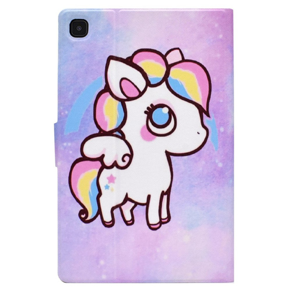 Husă pentru Samsung Galaxy Tab A7 Lite, cu clapetă, colorful horse