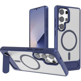 Husă pentru Samsung Galaxy S25 Ultra, Kickstand Matt Case, pentru MagSafe, albastru închis