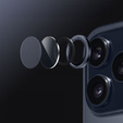 2x ERBORD OPTIK Pro sticlă călită pentru iPhone 16 Pro / 16 Pro Max camera foto, negru