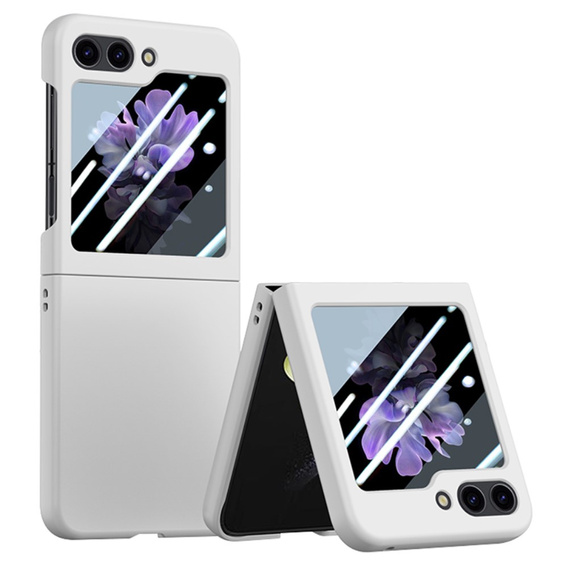 Husă pentru Samsung Galaxy Z Flip7 FE / Z Flip6, PC Case, alb