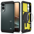 Carcasa Spigen pentru Samsung Galaxy A36 5G, Tough Armor Mag MagSafe, negru + 9H Tempered Glass