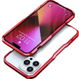 Husa LUPHIE pentru iPhone 13 Pro, Armor Bumper, roșu