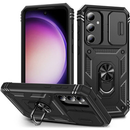 Husă blindată pentru Samsung Galaxy S23 FE, CamShield Slide, negru