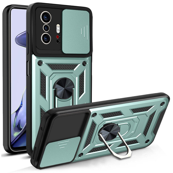 Husă blindată pentru Xiaomi 11T / 11T Pro, CamShield Slide, verde