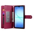 Wallet Zipper Pocket flip caz pentru Samsung Galaxy A17 5G, Wallet Zipper Pocket, roșu