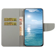 Cu clapetă pentru Xiaomi Redmi 13C / Poco C65, Wallet, Daisy, albastru