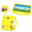 Husă pentru copii pentru Samsung Tab A8 X200 / X205, Cute Patterns, cu suport, galben