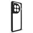 Carcasă pentru OnePlus 12 5G, Fusion Hybrid, cu protecție pentru camera foto, transparent / negru
