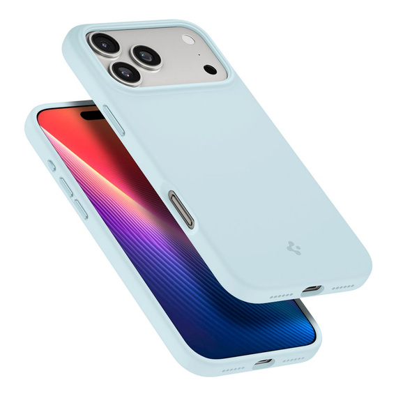 Carcasă Spigen pentru iPhone 17 Pro, Silicone Fit MagSafe, Mute Blue