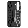 Carcasa Spigen pentru Samsung Galaxy S25+ Plus, Liquid Air, negru + 9H Tempered Glass