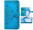 Cu clapetă pentru Oppo A60, Mandala, albastru