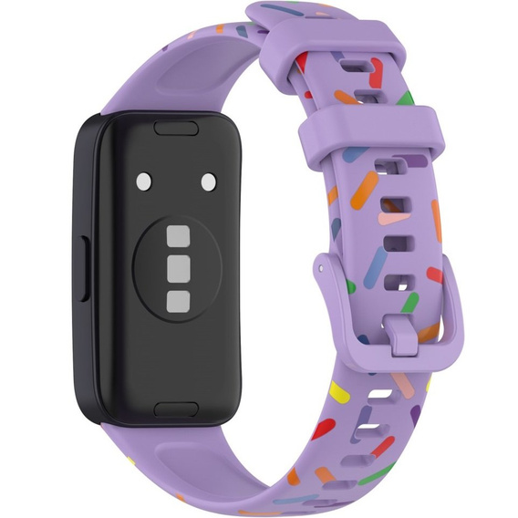 Silikonowy Gumowy Pasek do Huawei Band 8, czarny