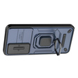 Husă pentru Samsung Galaxy S24, KickStand Camera Lens, albastru