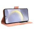 Cu clapetă pentru Samsung Galaxy S25 FE, Card Slot, roz