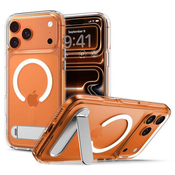 Carcasă Spigen Ultra Hybrid "S" MagSafe pentru iPhone 17 Pro, transparentă / albă