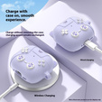 Husă din silicon cu motiv de labă de pisică cu inel pentru Apple AirPods Pro 3
