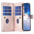 Cu clapetă pentru Samsung Galaxy A25 5G, Wallet Zipper Pocket, negru