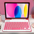Carcasă + tastatură iPad 10.9 2022 10 Gen, Pen Slot, roz rose gold