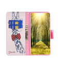 Cu clapetă pentru Xiaomi Redmi Note 13 Pro 5G, Wallet, Giraffe roz