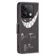 Cu clapetă pentru Xiaomi Redmi Note 13 5G, Wallet, Don't Touch My Phone negru