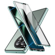 Husa pentru OnePlus 12 5G, Magnetic Dual Glass, verde