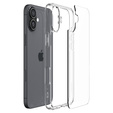 Carcasa Spigen pentru iPhone 16, Ultra Hybrid, transparentă + sticlă temperată 9H