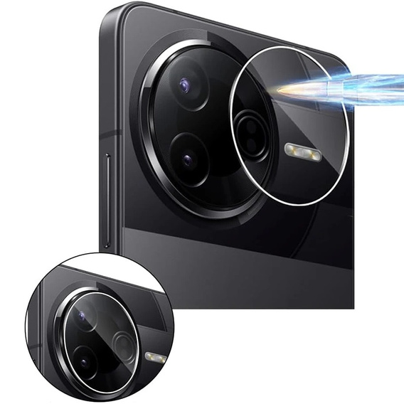Sticlă temperată pentru camera foto pentru Xiaomi Poco F7 Ultra, transparentă
