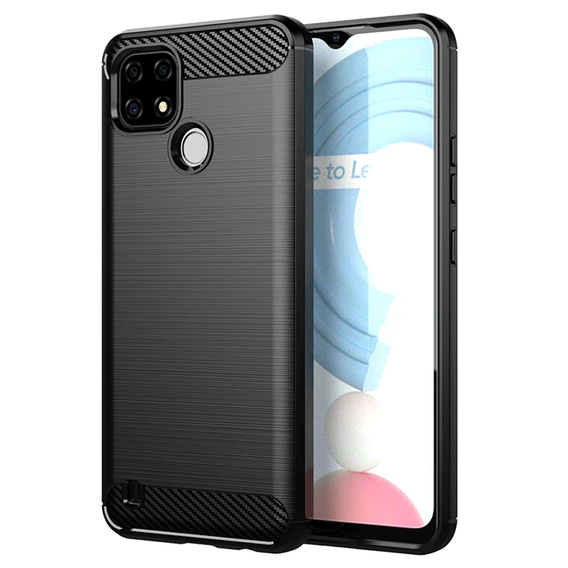 Huse pentru Realme C21, Carbon, negru