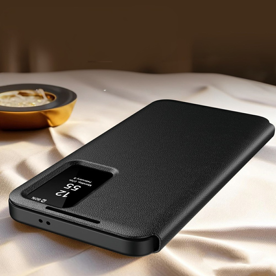 Husă cu clapetă pentru Samsung Galaxy A56 5G, Smart View Wallet, negru