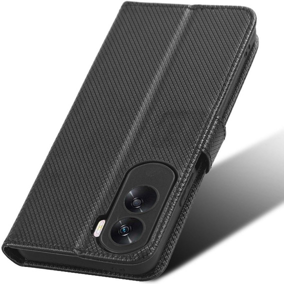 Cu clapetă pentru Honor 90 Lite 5G, Wallet Smart Magnet, negru