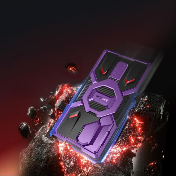 Husă Tongate MECH MagSafe Series violet pentru Samsung Galaxy S24 Ultra
