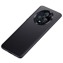 Husă din piele pentru Honor Magic 5 Pro, leather hybrid, negru