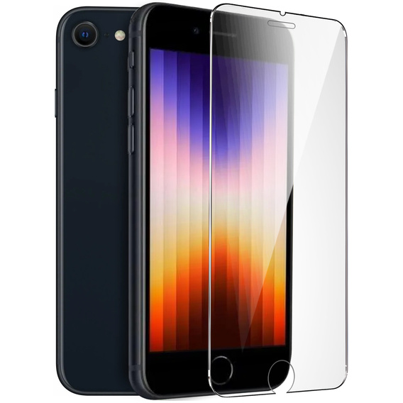 2x sticlă călită pentru iPhone 7/8/SE 2020/SE 2022, ERBORD 9H Hard Glass pe ecran