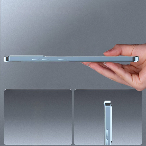 Carcasă de protecție pentru camera foto pentru Samsung Galaxy S21 FE 5G, CamShield MagSafe, transparent / albastru