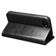 Carcasa flip pentru Iphone 16E, QIALINO Leather Wallet, negru