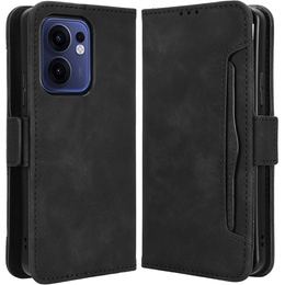 Cu clapetă pentru Oppo Reno 13F / Oppo Reno 13FS, Card Slot, negru