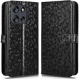 Husa cu clapetă pentru Motorola Moto G56 5G, Wallet Rhombus, negru
