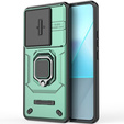 Husă pentru Xiaomi Redmi Note 13 Pro 5G, KickStand Camera Lens, verde