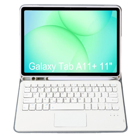 Husă cu tastatură Bluetooth și touchpad pentru Samsung Galaxy Tab A11+