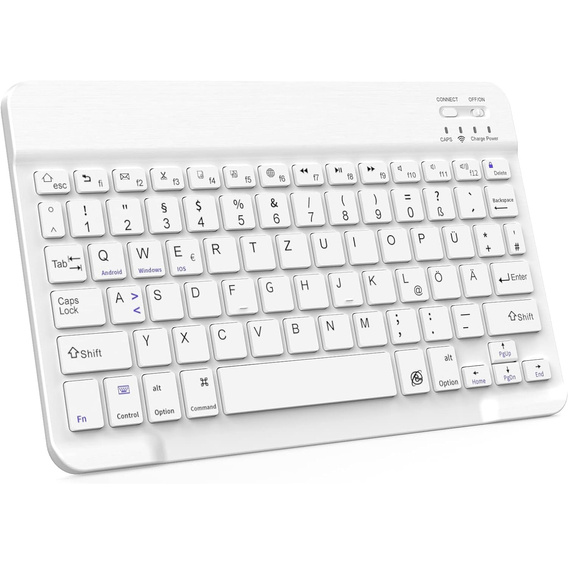Mini tastatură fără fir Bluetooth pentru tabletă, negru