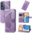 Cu clapetă pentru Vivo Y19s, Butterfly, violet