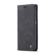 Husa CASEME pentru Samsung Galaxy A32 5G, Leather Wallet Case, negru