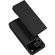 Husă Dux Ducis pentru iPhone 17 Pro, Skin Pro, cu clapetă, cu slot pentru card, negru