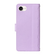 Husă cu clapetă pentru iPhone 16E, Rhombus Crossbody Leather, violet