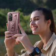 Husă blindată pentru Samsung Galaxy S23 FE, Dexnor Full Body (Two Frames), roz
