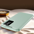 Husă cu clapetă pentru Samsung Galaxy A55 5G, Smart View Wallet, verde