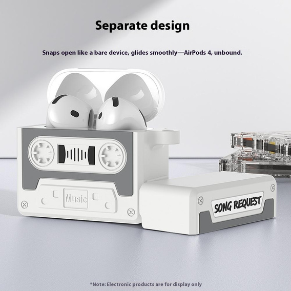Carcasă retro din silicon pentru casetă Apple AirPods Pro 3
