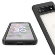 Carcasă pentru Google Pixel 6a, Shockproof, cu folie, negru